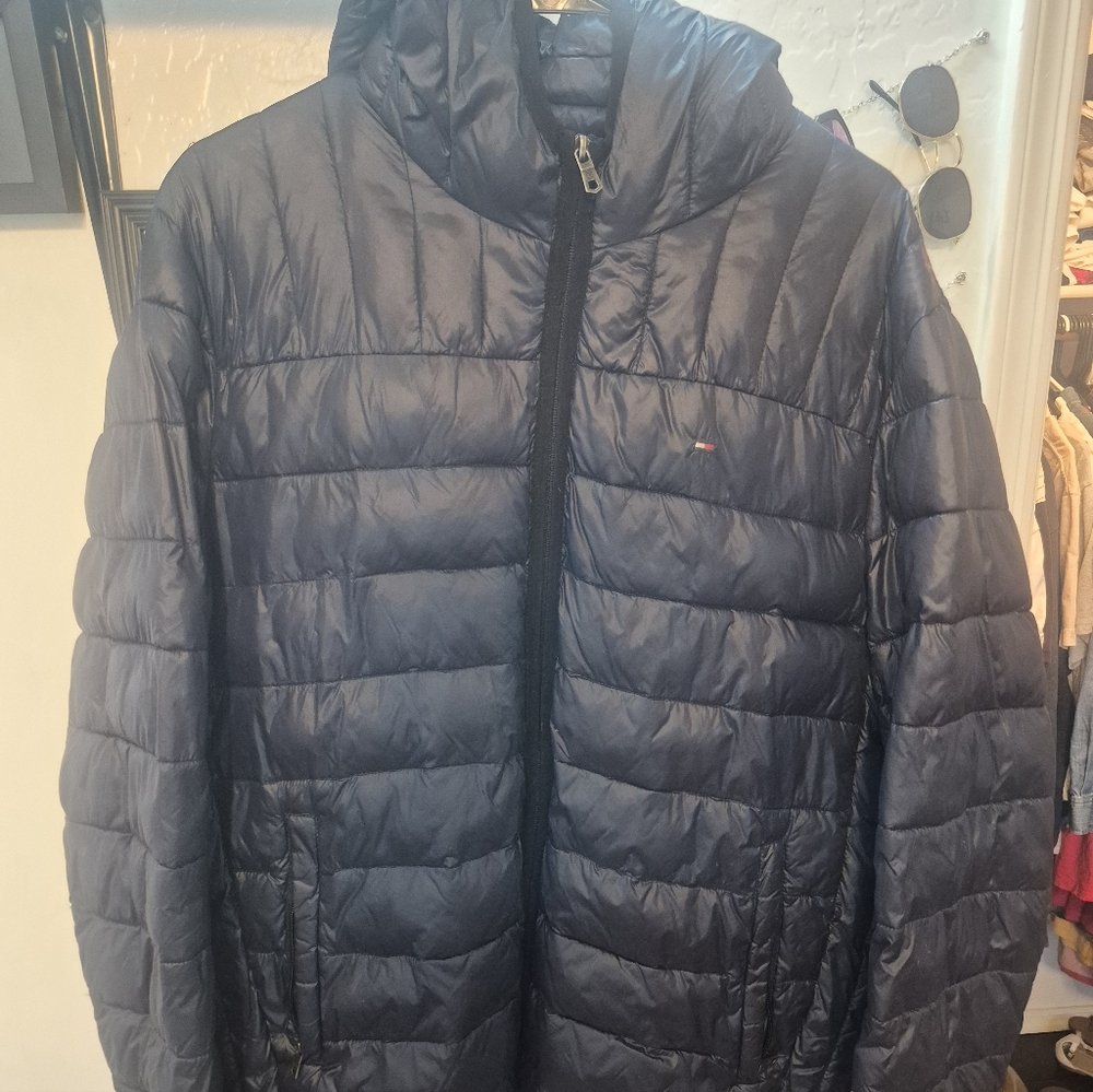 Tommy Hilfiger Navy Puffer Jacket